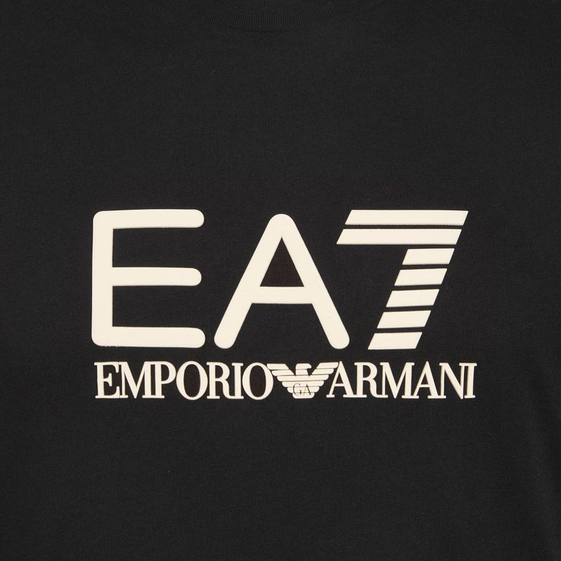 Чоловіча футболка EA7 Emporio Armani Visibility Cotton Crew чорно-бежева 3