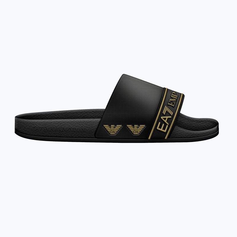 Шльопанці EA7 Emporio ArmaniWater Sports Tape full black / gold 8