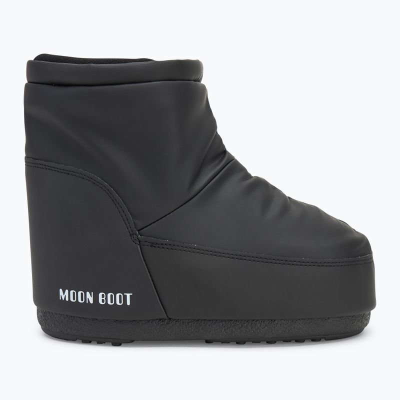 Черевики зимові жіночі Moon Boot Icon Low No Lace Rubber black 2