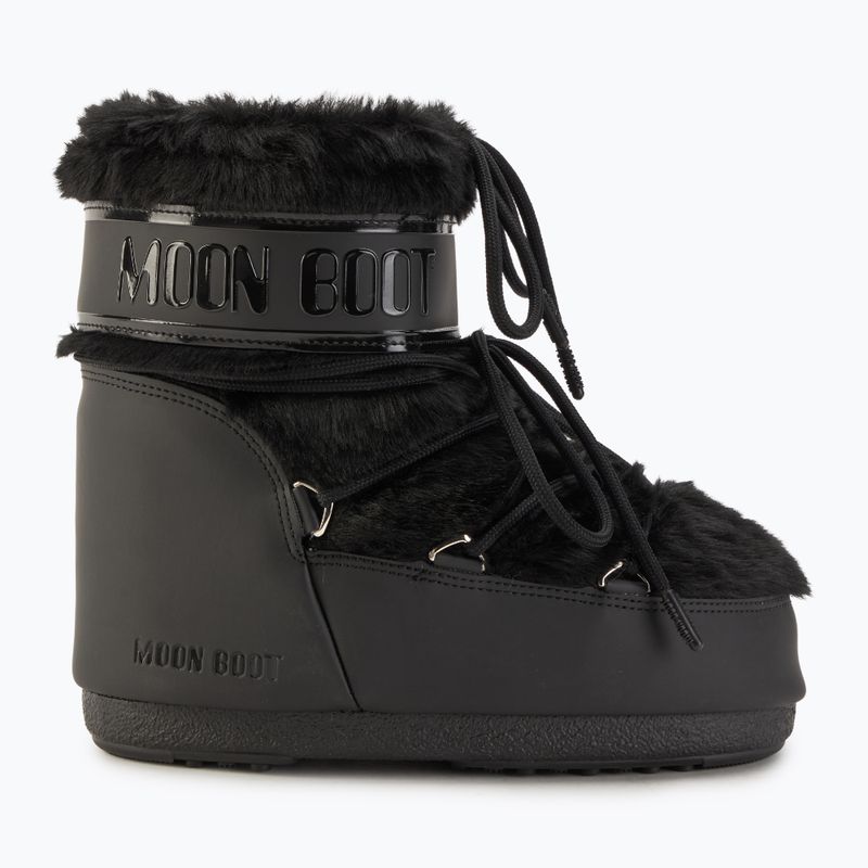 Черевики зимові жіночі Moon Boot Icon Low Faux Fur black 2
