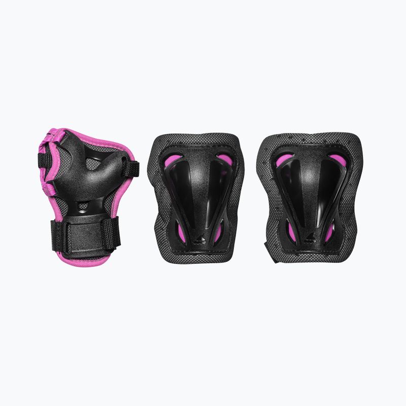 Дитячі ролики з захистом Rollerblade Microblade Combo Jr black/pink 7