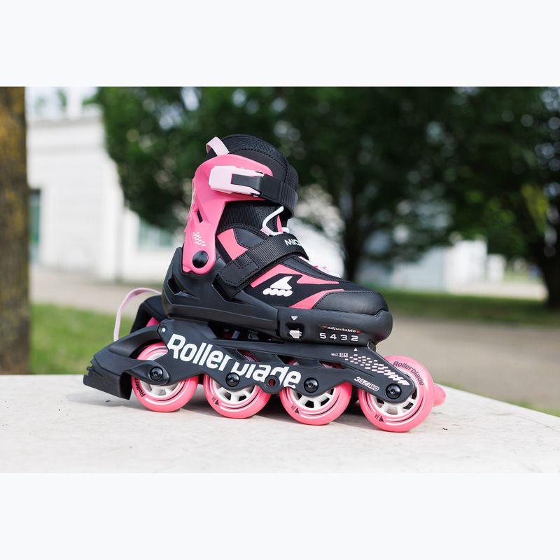 Дитячі ролики з захистом Rollerblade Microblade Combo Jr black/pink 8