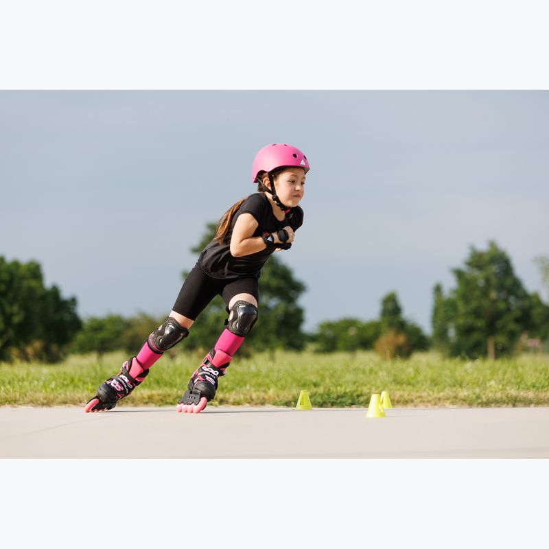 Дитячі ролики з захистом Rollerblade Microblade Combo Jr black/pink 11