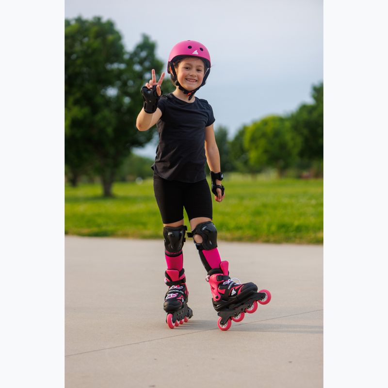 Дитячі ролики з захистом Rollerblade Microblade Combo Jr black/pink 12