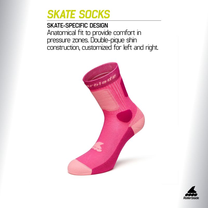 Шкарпетки Rollerblade Skate pink 2