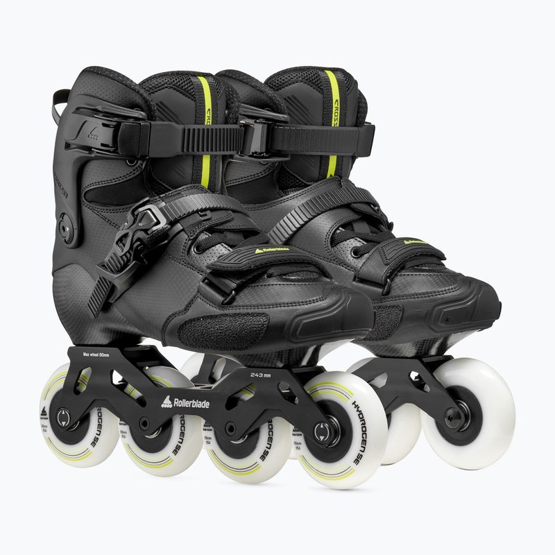Ролики чоловічі Rollerblade Crossfire LX black/lime 4
