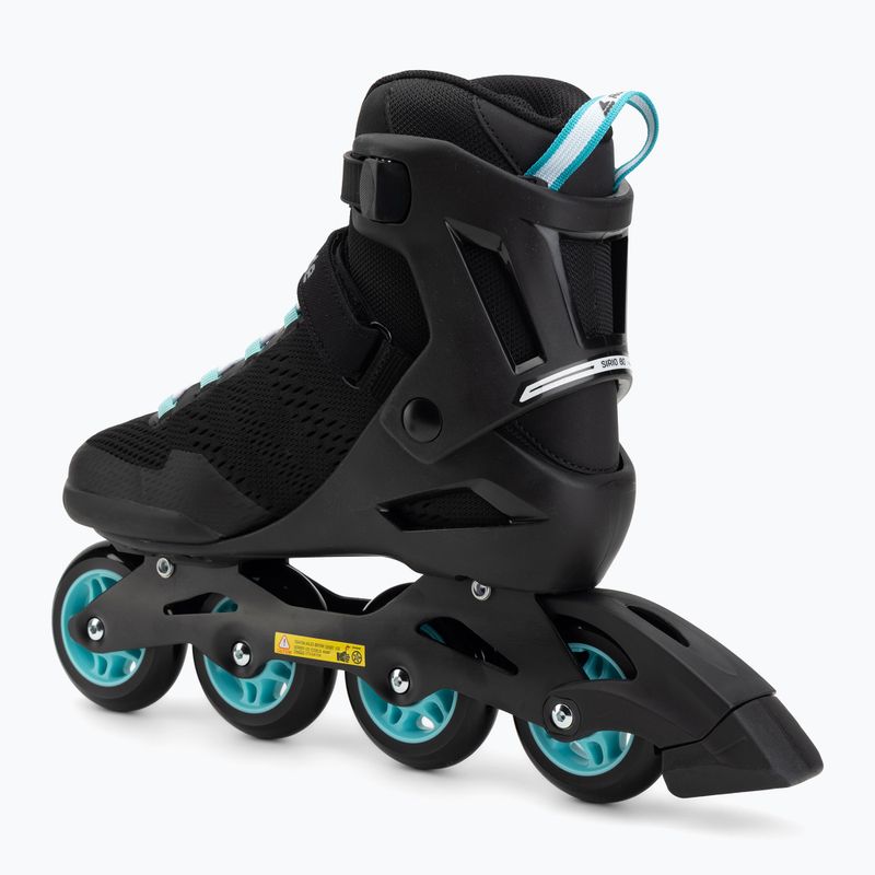 Жіночі ролики Rollerblade Sirio 80 W black/teal blue 3