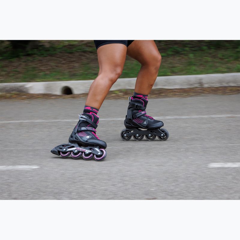 Роликові ковзани жіночі Rollerblade Zetrablade W black/cyclemen pink 10