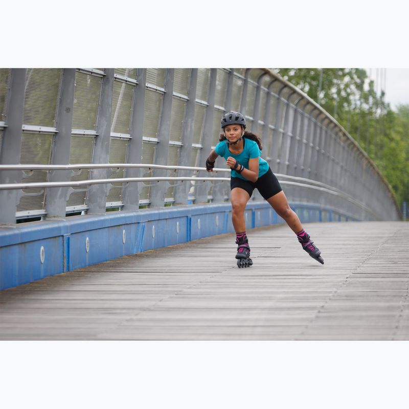 Роликові ковзани жіночі Rollerblade Zetrablade W black/cyclemen pink 11
