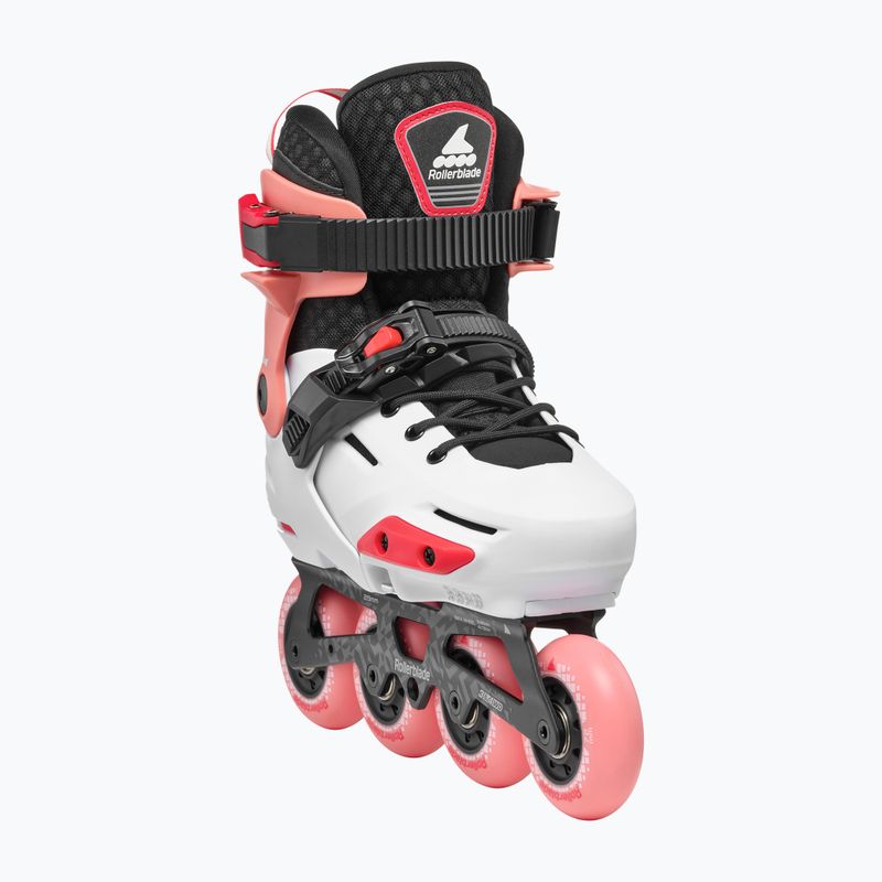 Дитячі роликові ковзани Rollerblade Apex Jr платина/кораловий 4