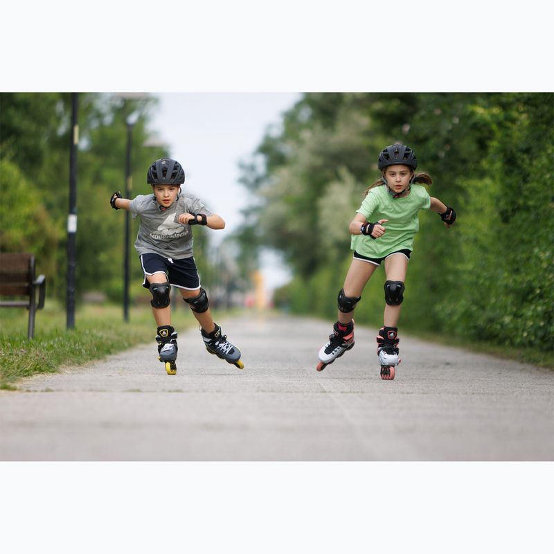 Роликові ковзани дитячі Rollerblade Apex Jr platinum/coral 11