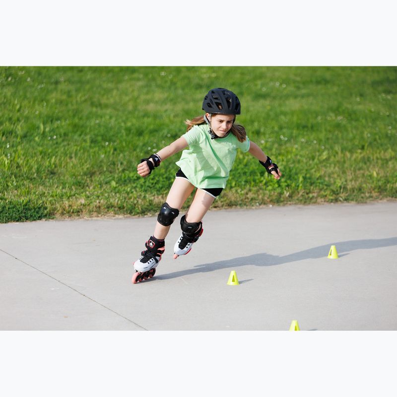 Роликові ковзани дитячі Rollerblade Apex Jr platinum/coral 13