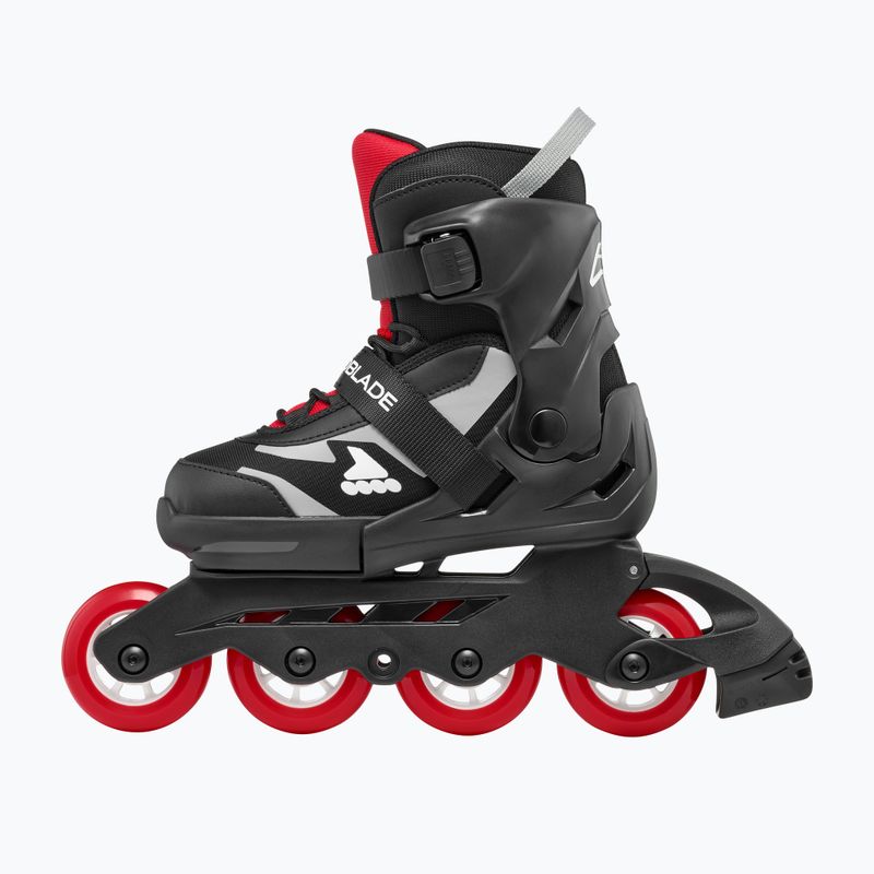 Дитячі роликові ковзани Rollerblade Microblade Jr чорні/червоні 4