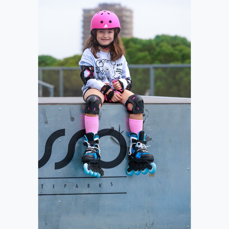 Роликові ковзани дитячі Rollerblade Microblade SL Jr black/sky blue 10