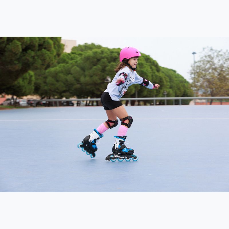 Роликові ковзани дитячі Rollerblade Microblade SL Jr black/sky blue 11