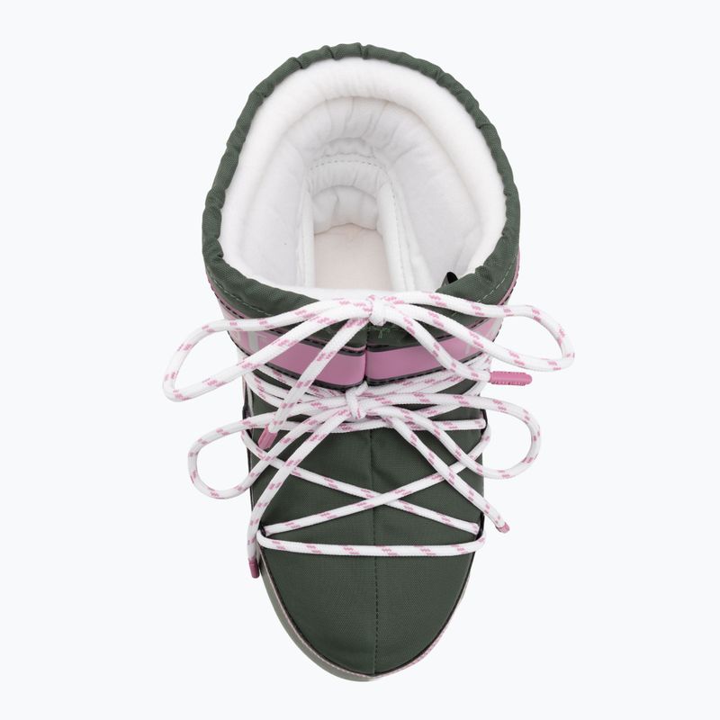 Черевики зимові жіночі Moon Boot Icon Low Space Racing forest green/silver/pink 5