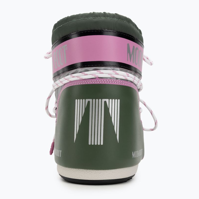 Черевики зимові жіночі Moon Boot Icon Low Space Racing forest green/silver/pink 6