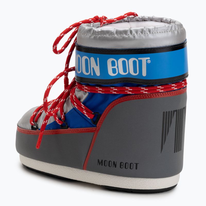 Черевики зимові жіночі Moon Boot Icon Low Space Racing silver/blue/red 3