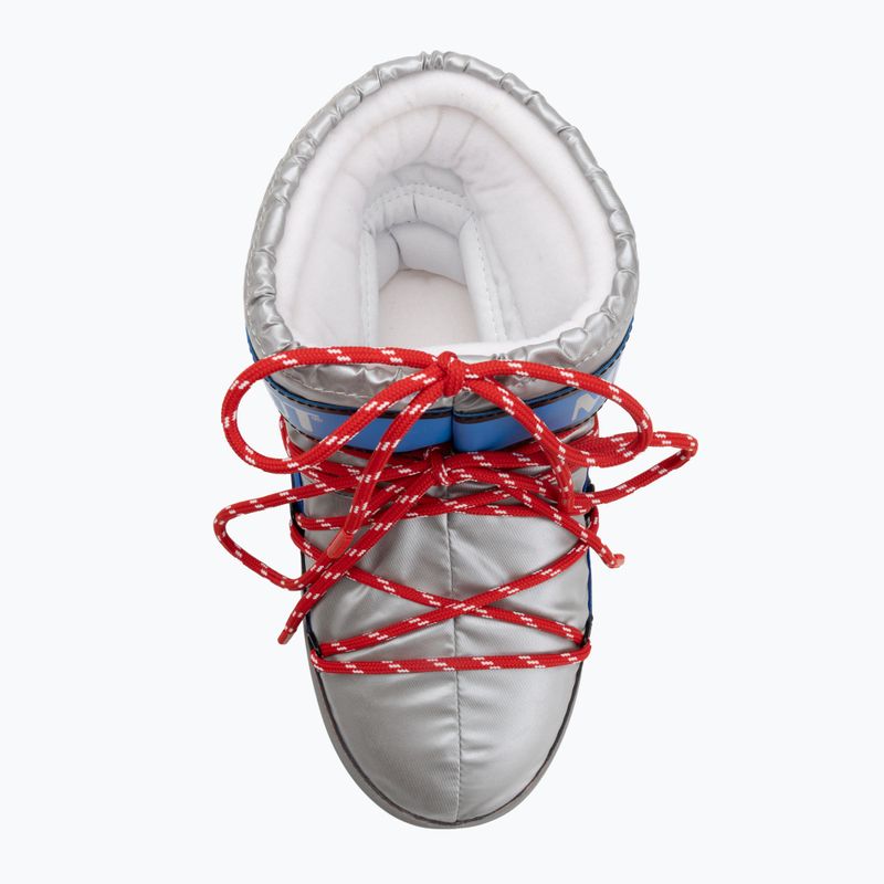 Черевики зимові жіночі Moon Boot Icon Low Space Racing silver/blue/red 5