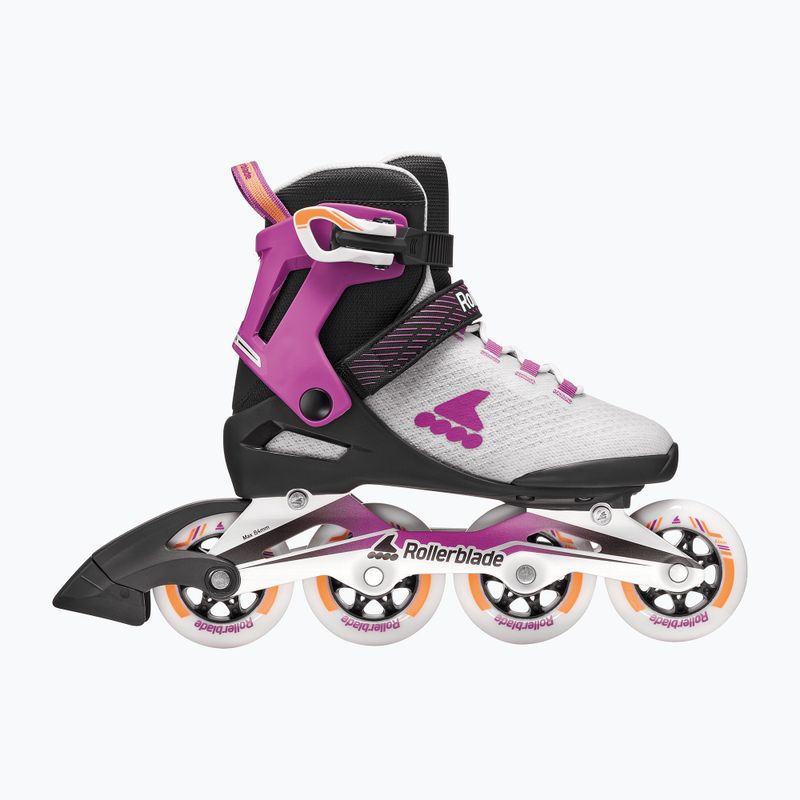 Ролики жіночі Rollerblade Macroblade 84 W light grey/violet/orange 2