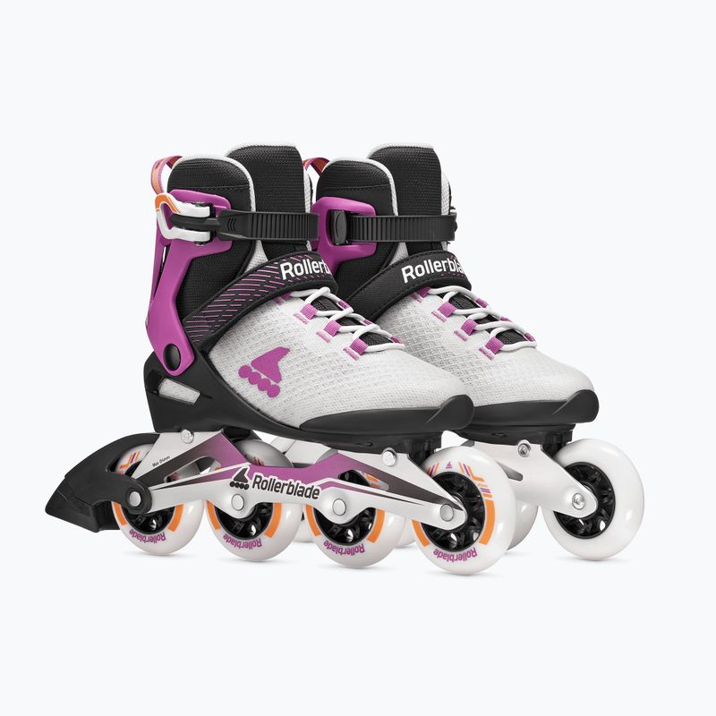 Ролики жіночі Rollerblade Macroblade 84 W light grey/violet/orange 4