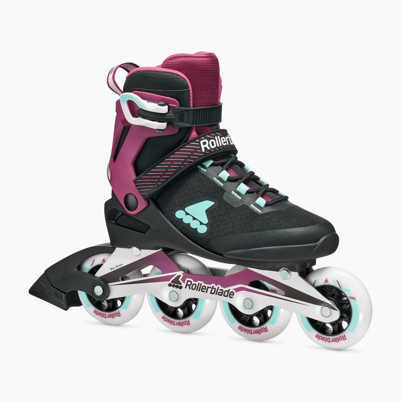 Ролики жіночі Rollerblade Macroblade 84 W black/burgundy/ocean green