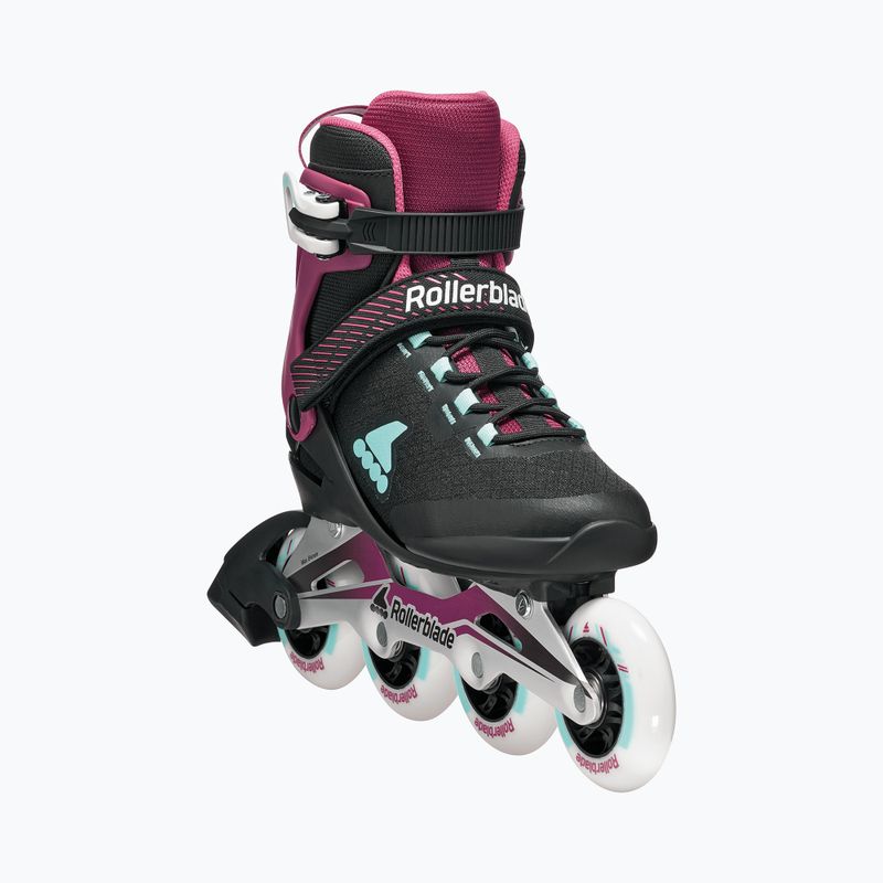 Ролики жіночі Rollerblade Macroblade 84 W black/burgundy/ocean green 5