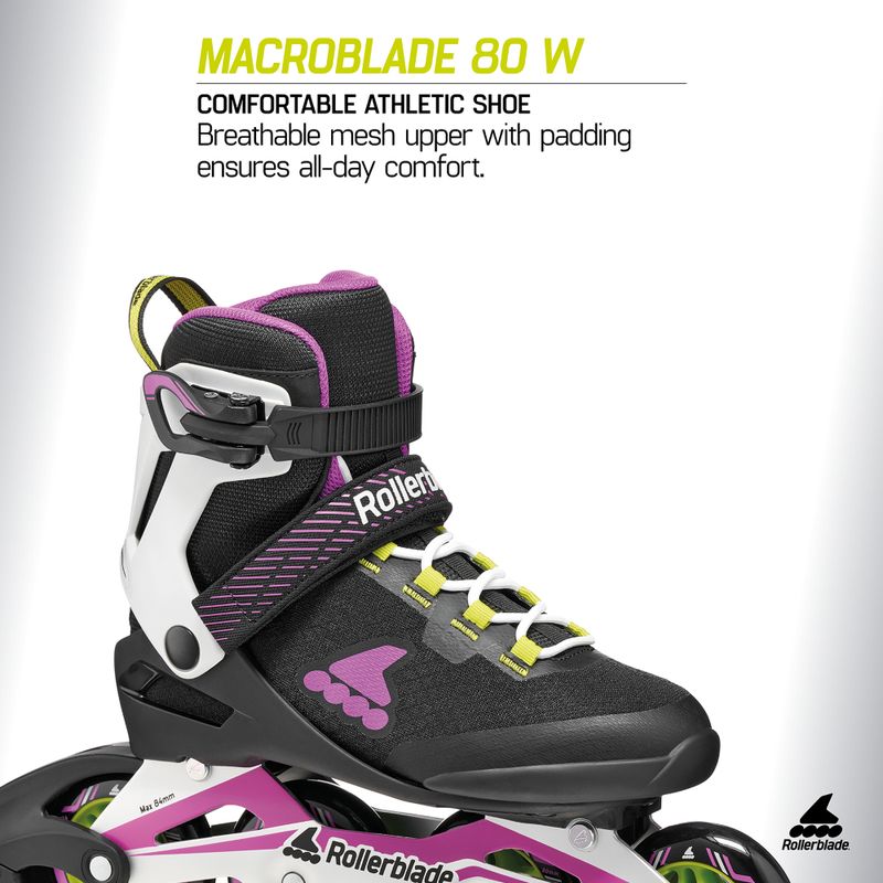 Ролики жіночі Rollerblade Macroblade 80 W black/dark fuchsia 7