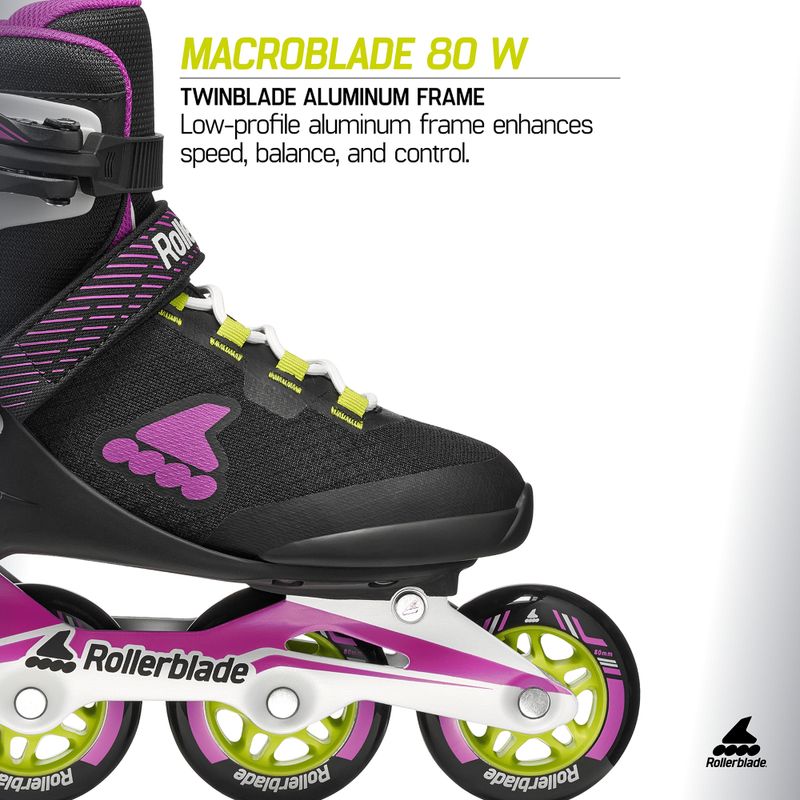 Ролики жіночі Rollerblade Macroblade 80 W black/dark fuchsia 9
