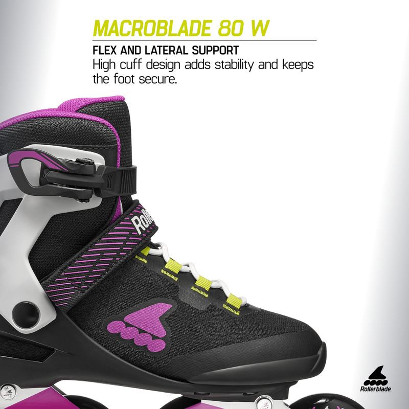 Ролики жіночі Rollerblade Macroblade 80 W black/dark fuchsia 10