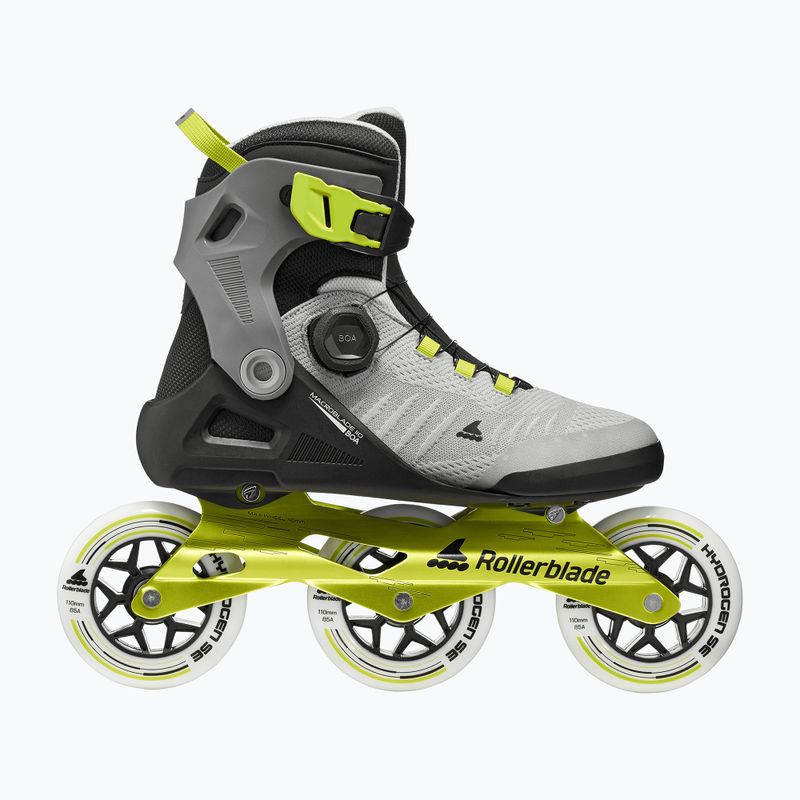 Ролики чоловічі Rollerblade Macroblade 110 Boa black/grey/lime 2