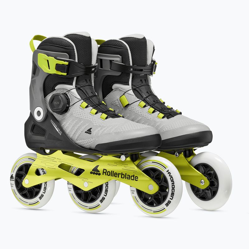 Ролики чоловічі Rollerblade Macroblade 110 Boa black/grey/lime 4