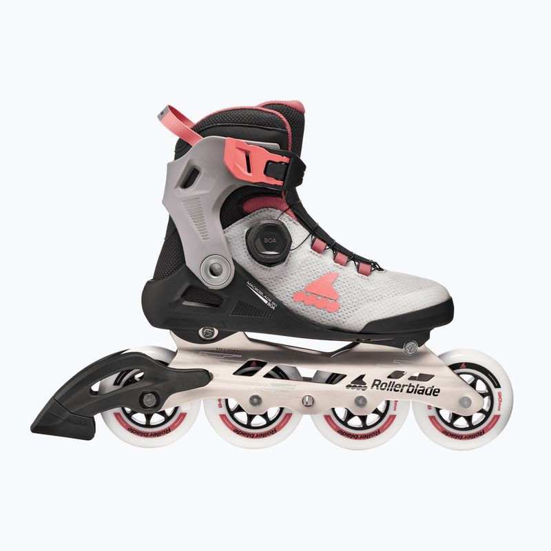 Ролики жіночі Rollerblade Macroblade 90 Boa W grey/amethyst rose 2