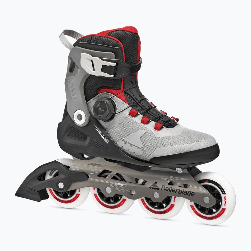 Ролики чоловічі Rollerblade Macroblade 90 Boa black/grey/red