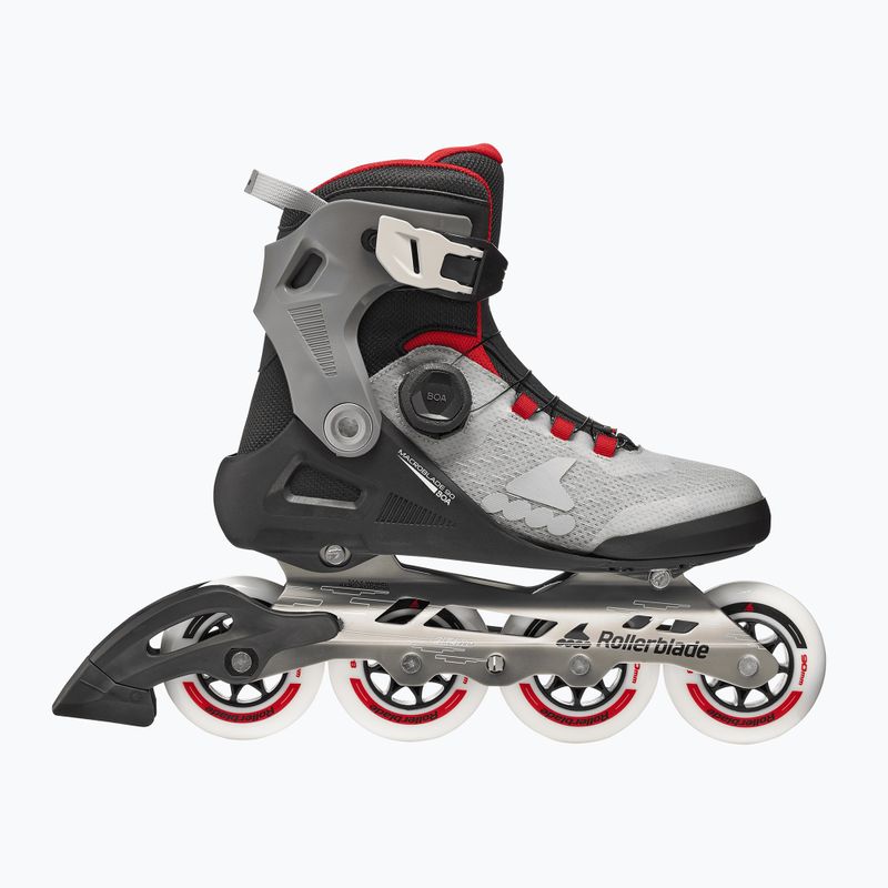 Ролики чоловічі Rollerblade Macroblade 90 Boa black/grey/red 2