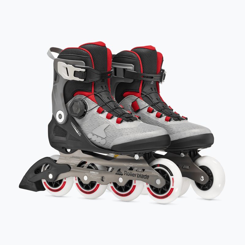 Ролики чоловічі Rollerblade Macroblade 90 Boa black/grey/red 4