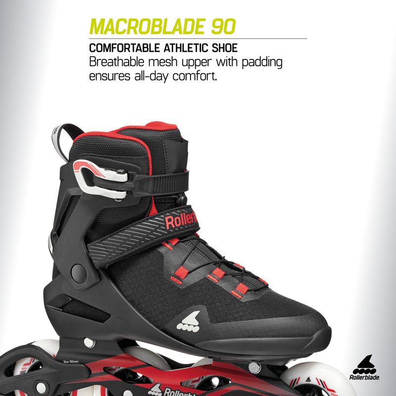 Ролики чоловічі Rollerblade Macroblade 90 black/red 7