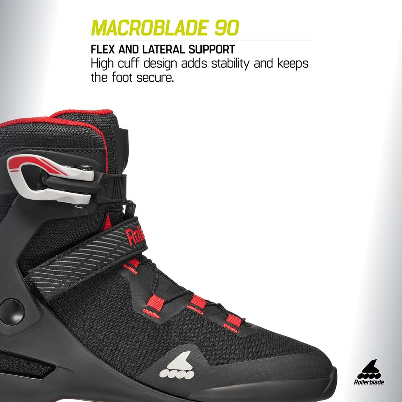 Ролики чоловічі Rollerblade Macroblade 90 black/red 10