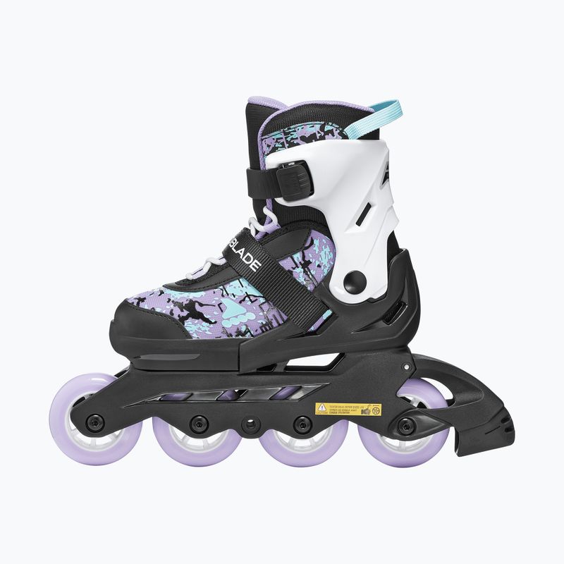 Ролики дитячі Rollerblade Microblade SL Jr black/lavender/light blue 3