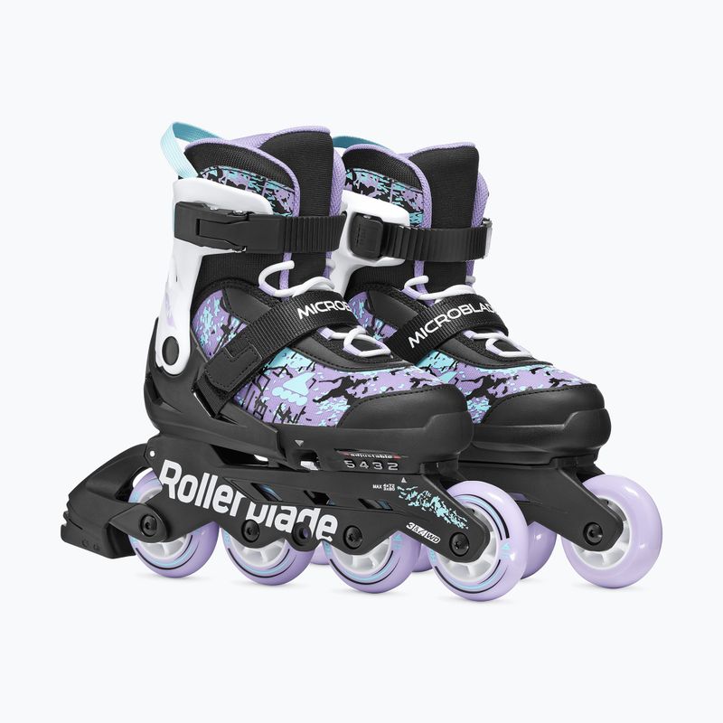 Ролики дитячі Rollerblade Microblade SL Jr black/lavender/light blue 4