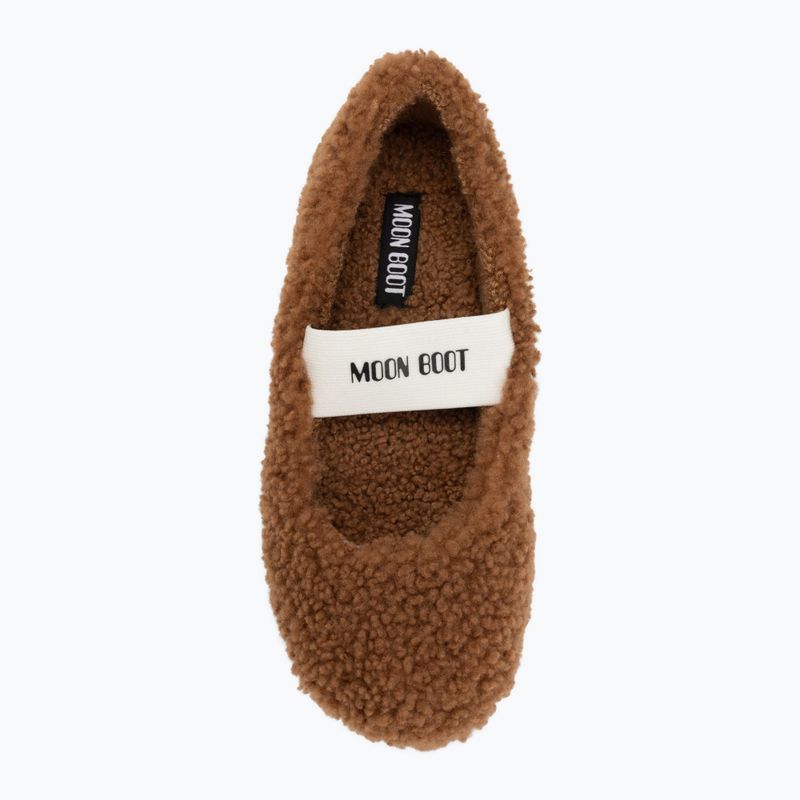 Жіночі балерини Moon Boot Shearling Ballerina кольору коньяк 5