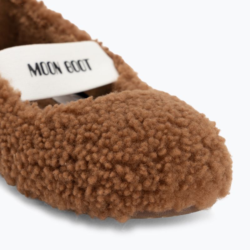 Жіночі балерини Moon Boot Shearling Ballerina кольору коньяк 7