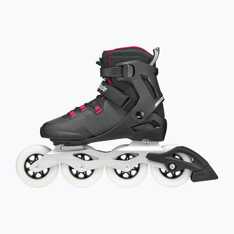 Ролики жіночі Rollerblade Macroblade 90 W black/burgundy/ocean green 3
