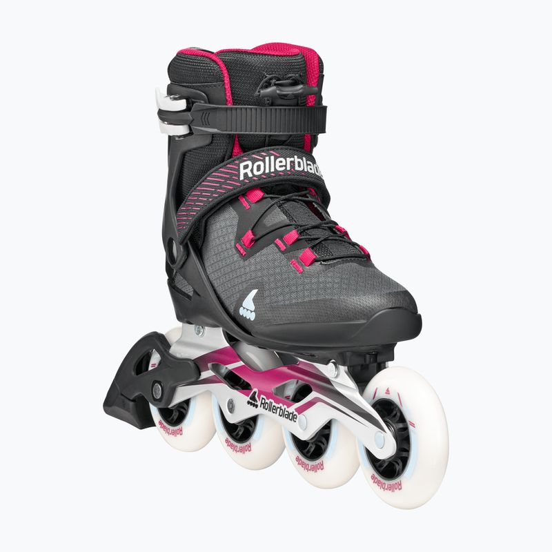 Ролики жіночі Rollerblade Macroblade 90 W black/burgundy/ocean green 5