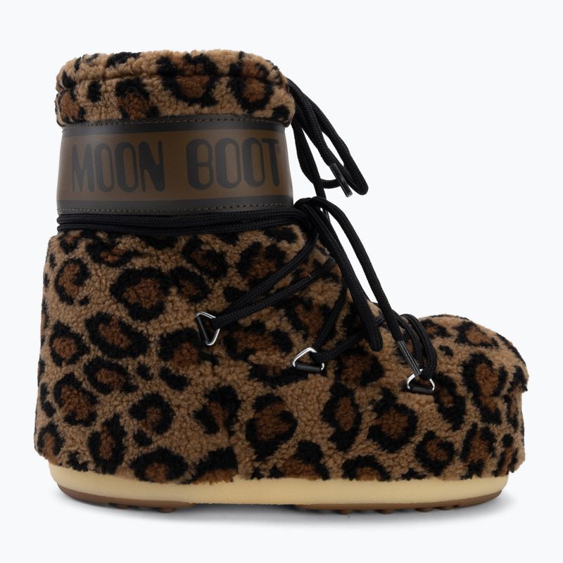 Черевики зимові жіночі Moon Boot Icon Low Fleece Leopard cognac/cocoa 2