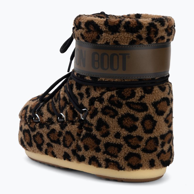 Черевики зимові жіночі Moon Boot Icon Low Fleece Leopard cognac/cocoa 3