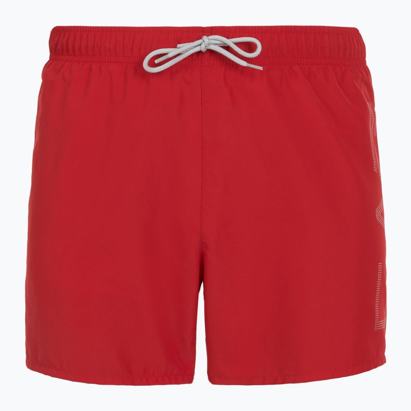Шорти для плавання чоловічі EA7 Emporio Armani Swim Trunks With Oversized Logo equestrian red / silver