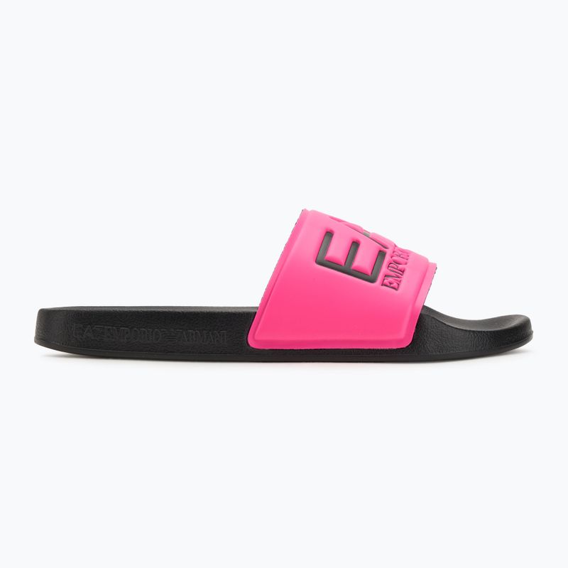Шльопанці EA7 Emporio Armani Water Sports Visibility pink fluo / black 2
