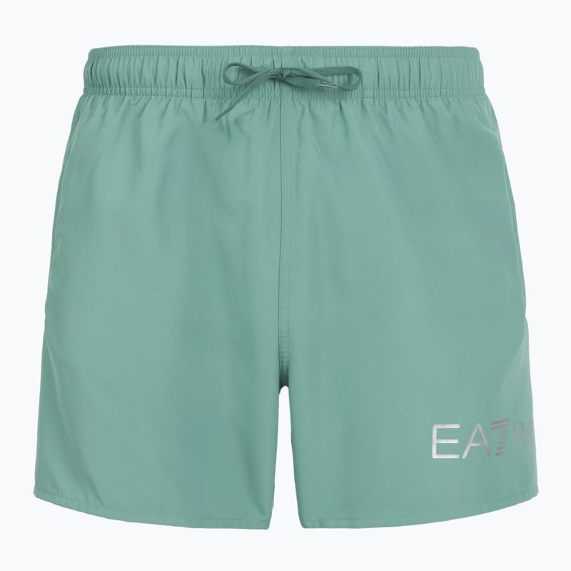 Шорти для плавання чоловічі EA7 Emporio Armani Extended Logo Boxer mineral blue / silver