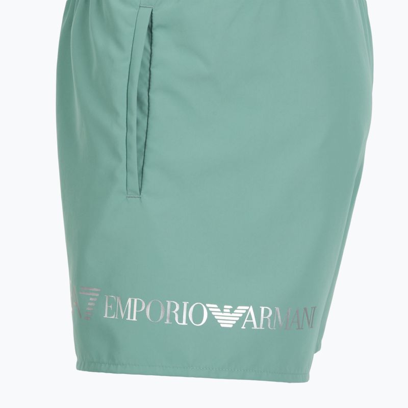 Шорти для плавання чоловічі EA7 Emporio Armani Extended Logo Boxer mineral blue / silver 3